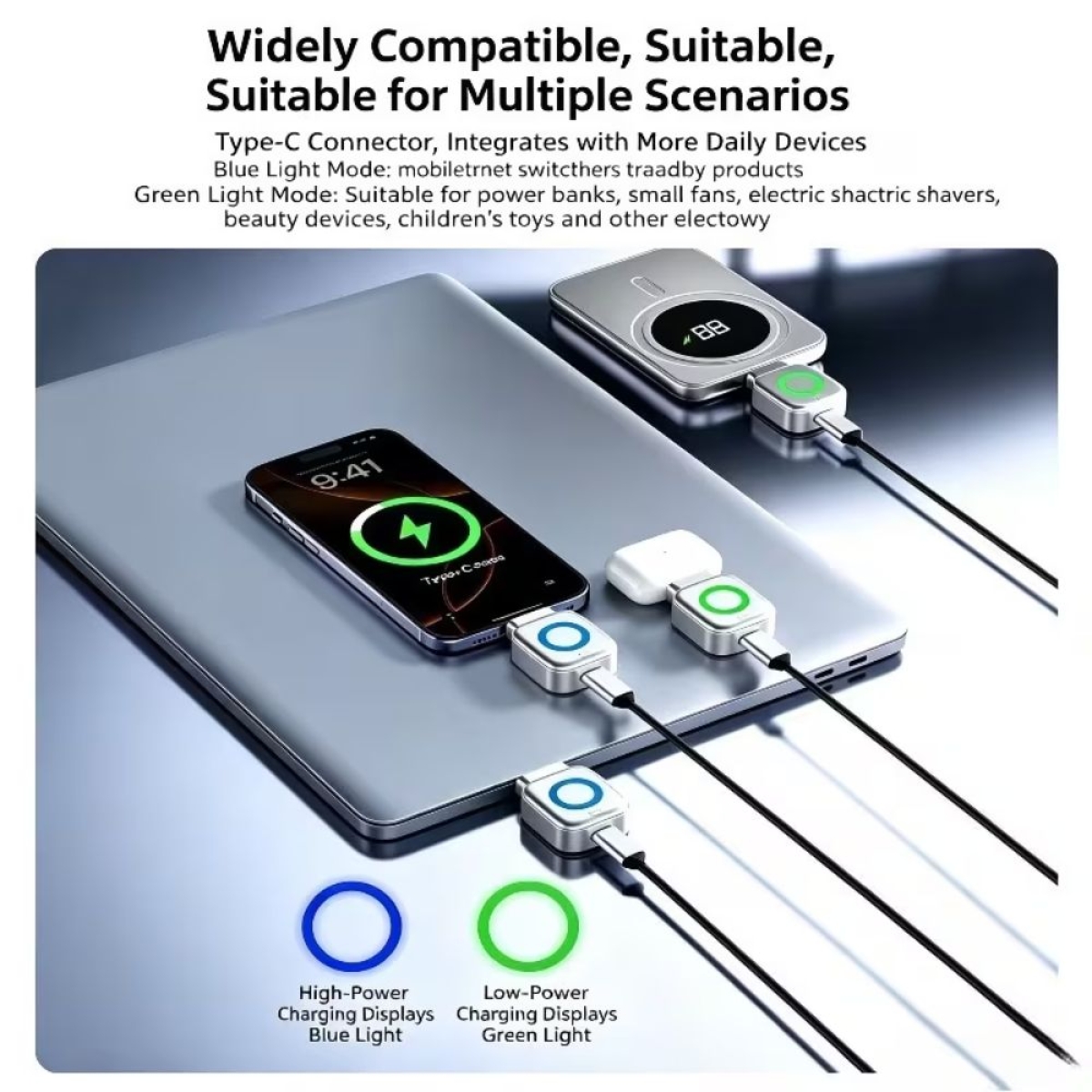 Αυτόματος Διακόπτης Φόρτισης USB-C 140W PD με LED