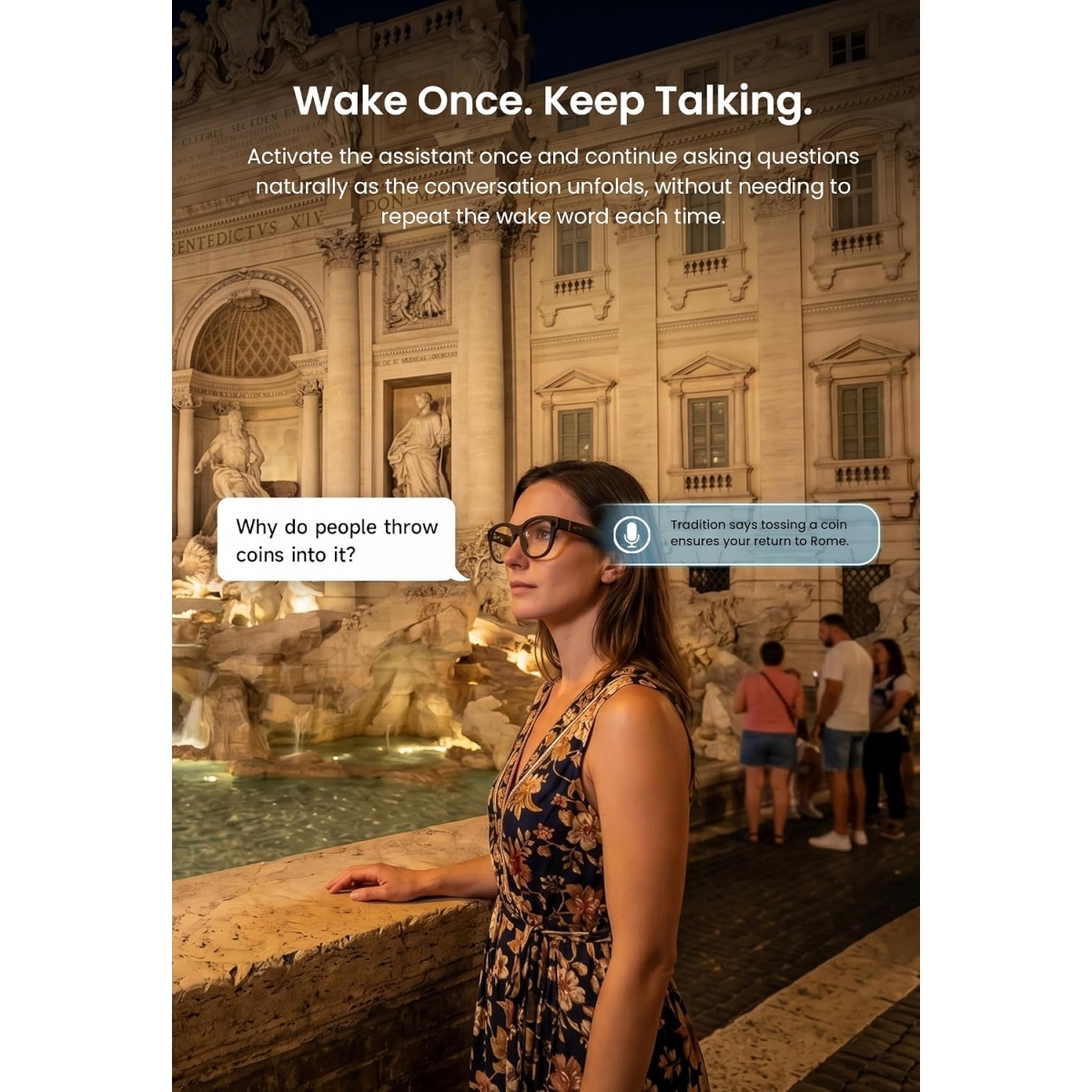AI Smart Glasses με Κάμερα 13MP, Bluetooth 5.4, AI Assistant & Μετάφραση G5 - Image 5