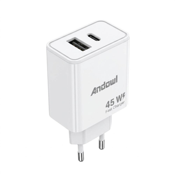 Andowl Φορτιστής 45W USB και Type-C Q-CD366 – Fast Charger