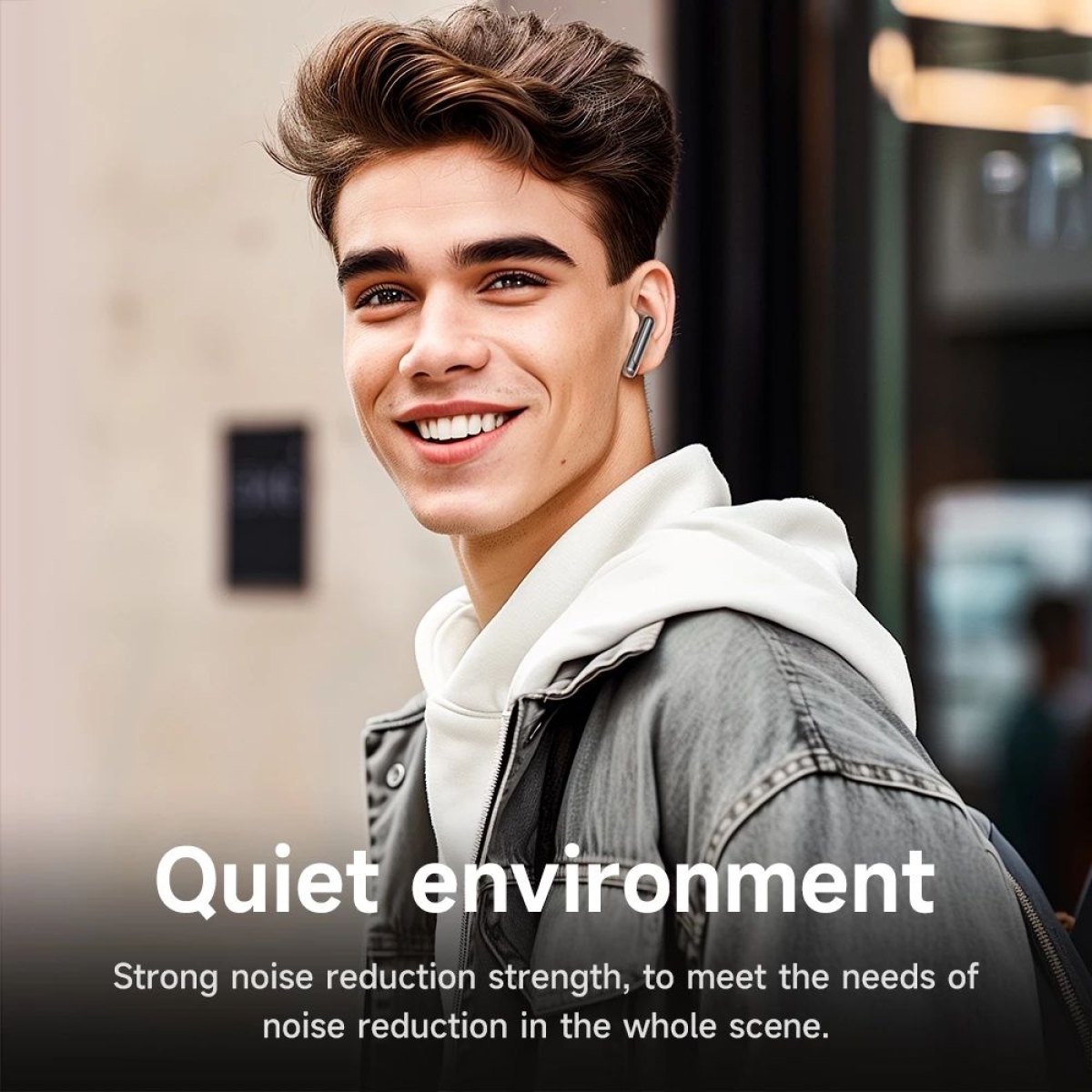 Ασύρματα Ακουστικά Bluetooth ANC & ENC Με Θήκη Φόρτισης HOCO EQ10 Plus - Μαύρο