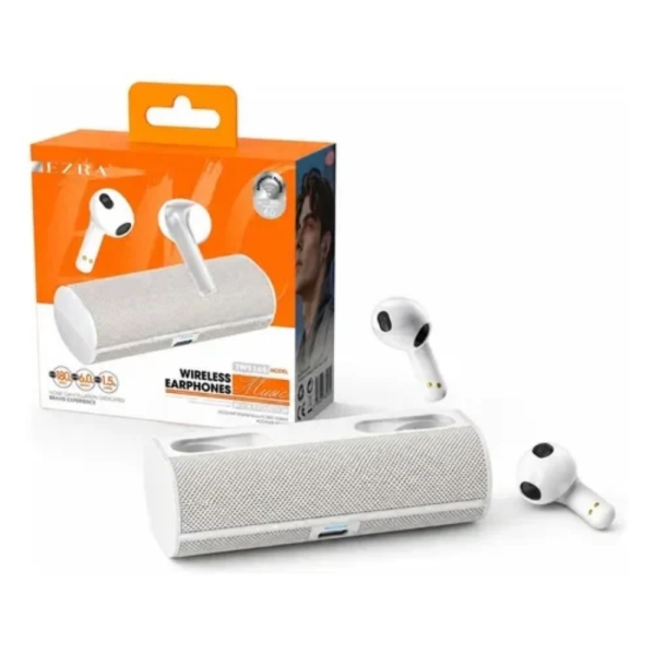 Ασύρματα Ακουστικά Bluetooth TWS Ezra TWS166 με Θήκη – Φορητό Ηχείο Bluetooth TWS166