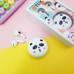 Ασύρματα Bluetooth Ακουστικά TWS Type-C σε Σχέδιο Panda με Θήκη Φόρτισης TUK T-210 - Image 3