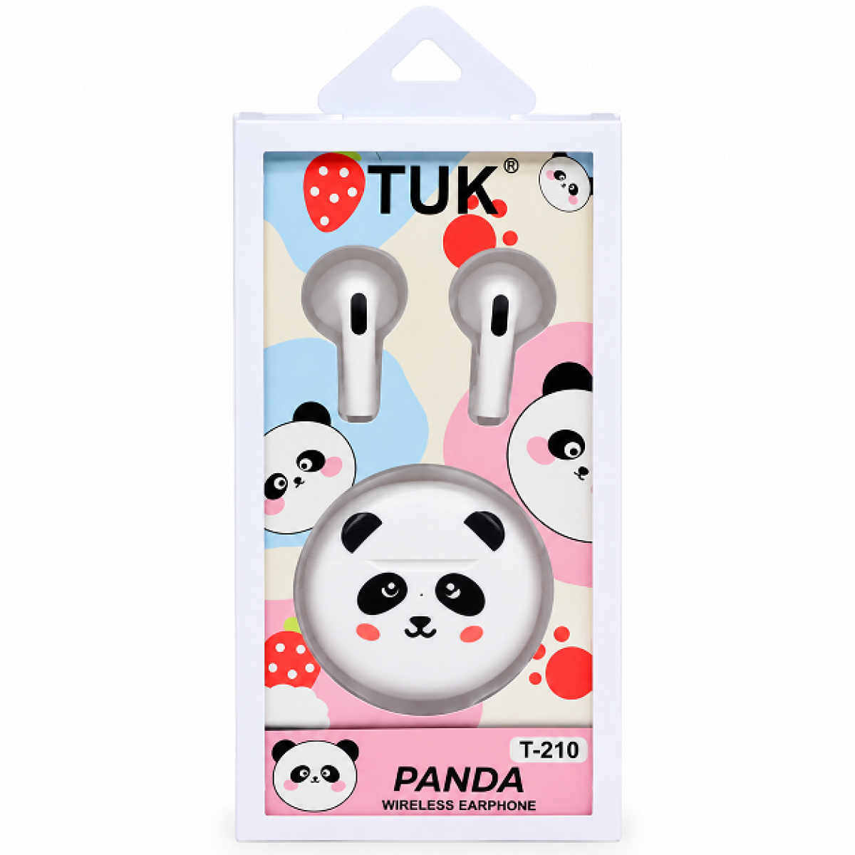 Ασύρματα Bluetooth Ακουστικά TWS Type-C σε Σχέδιο Panda με Θήκη Φόρτισης TUK T-210