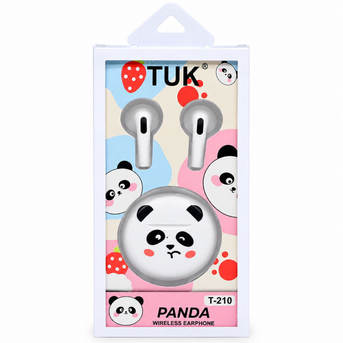 Ασύρματα Bluetooth Ακουστικά TWS Type-C σε Σχέδιο Panda με Θήκη Φόρτισης TUK T-210