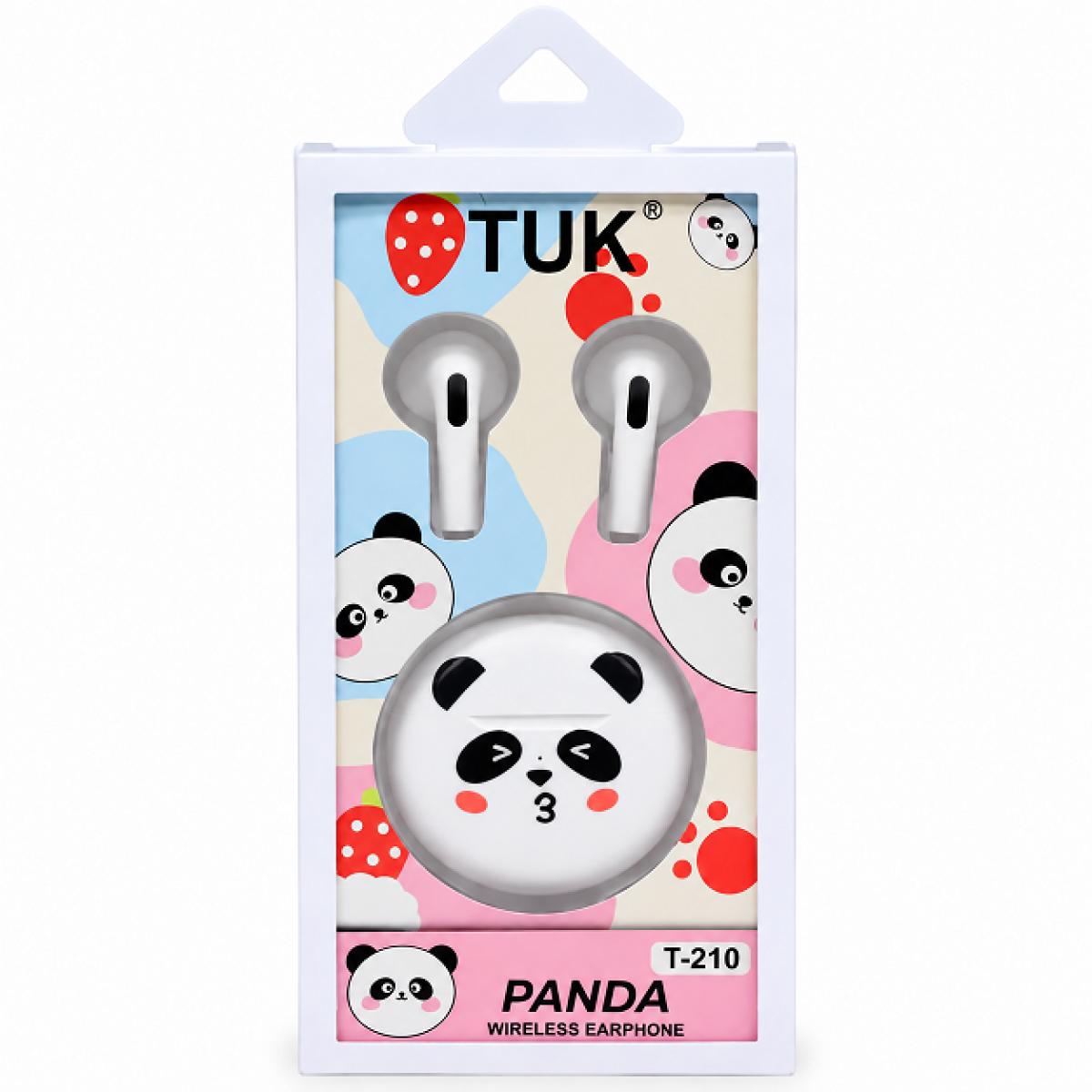 Ασύρματα Bluetooth Ακουστικά TWS Type-C σε Σχέδιο Panda με Θήκη Φόρτισης TUK T-210