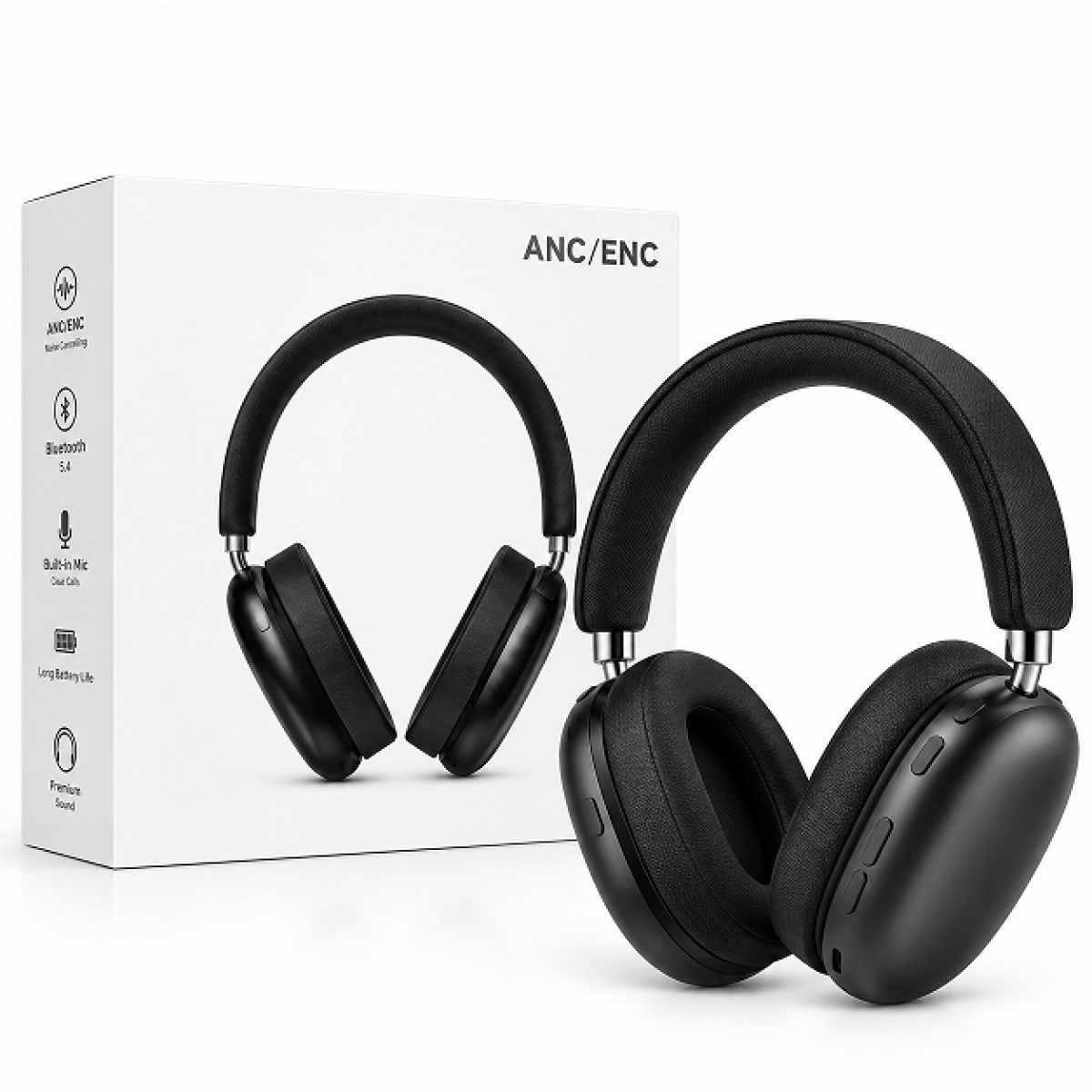 Ασύρματα Bluetooth Over-Ear Ακουστικά με ANC & ENC, Bluetooth 5.4 UID-A20 UltraMax - Image 5