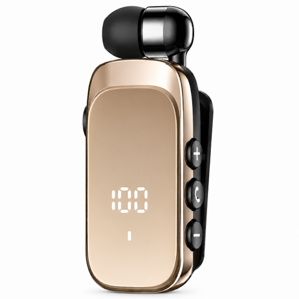 Ασύρματο Bluetooth Ακουστικό Πέτου Clip-On με Dual Mic & Μείωση Θορύβου K20