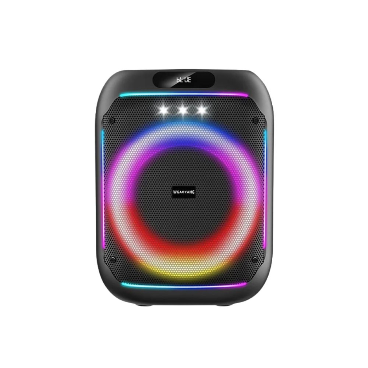Ασύρματο ηχείο Karaoke Partybox Bluetooth 60W 8″ με βάση, ασύρματο μικρόφωνο, τηλεχειριστήριο και πολύχρωμο φωτισμό WGY-868