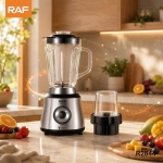 Μπλέντερ 2 σε 1 με Μύλο 450W, Γυάλινη Κανάτα 1,5L & 6 Ανοξείδωτες Λεπίδες – RAF R.2844 - Image 7