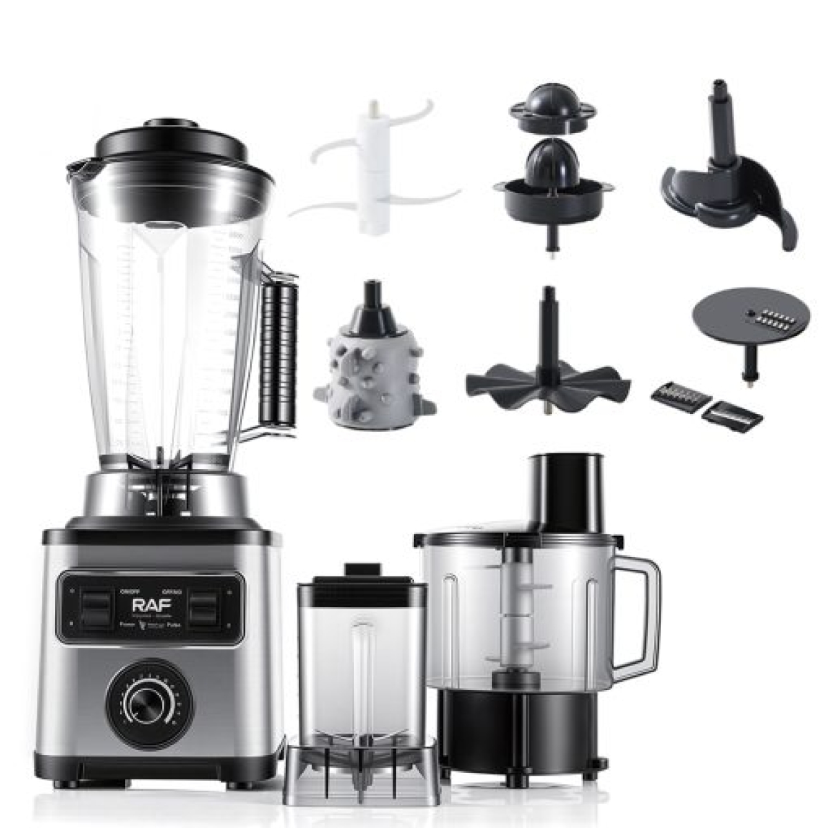 Μπλέντερ 8 σε 1 800W με Κανάτα 4L, Δοχείο 2L & Μύλο 0,6L – RAF R.2946 - Image 5