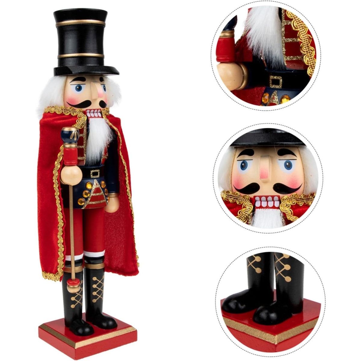 Χριστουγεννιάτικο Διακοσμητικό Ξύλινος Καρυοθραύστης 38cm F114 - Image 4