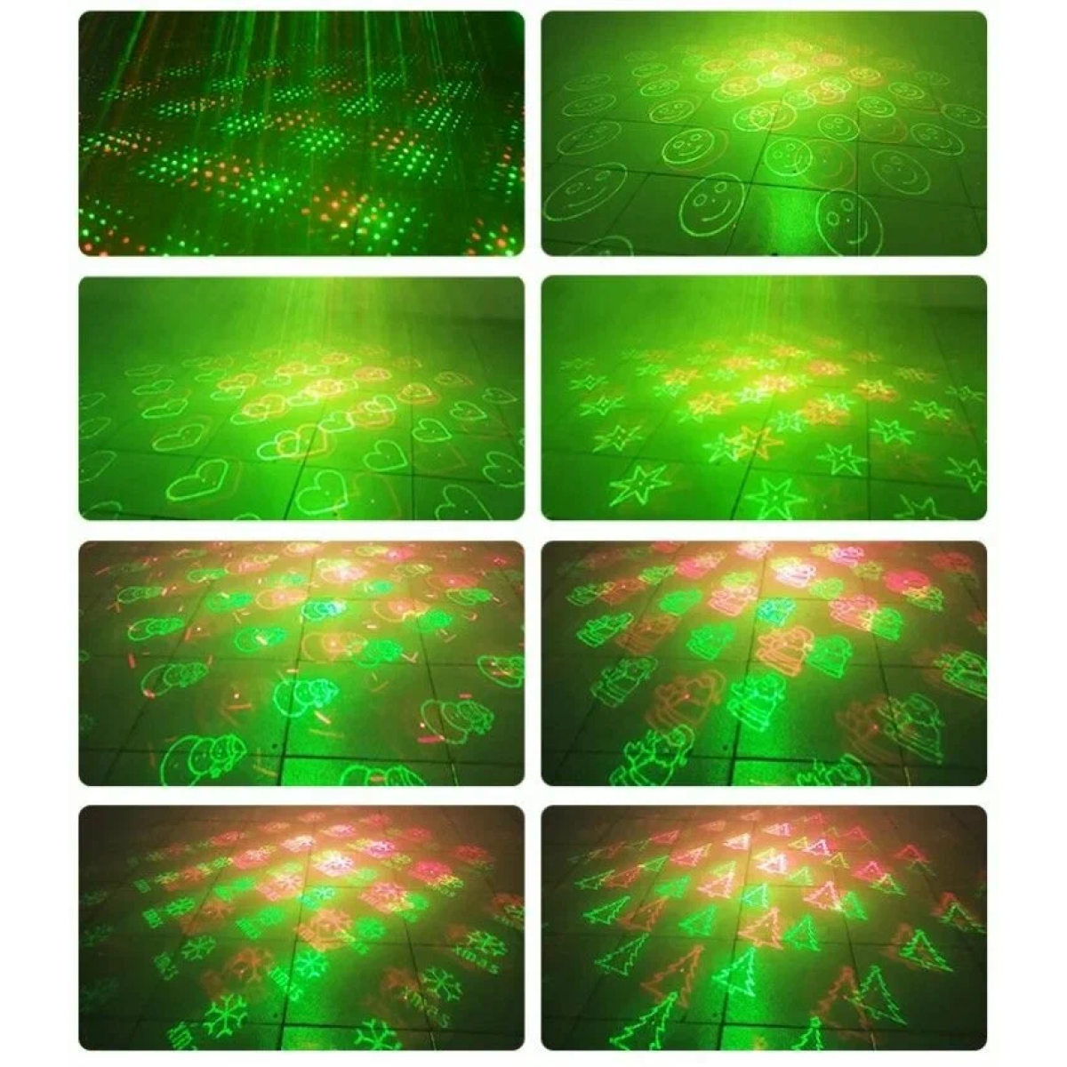 Χριστουγεννιάτικος Προβολέας Laser Κόκκινο & Πράσινο με 4 Σχέδια - Image 3
