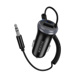 Δέκτης Bluetooth AUX Αυτοκινήτου Borofone BC64 Μαύρος