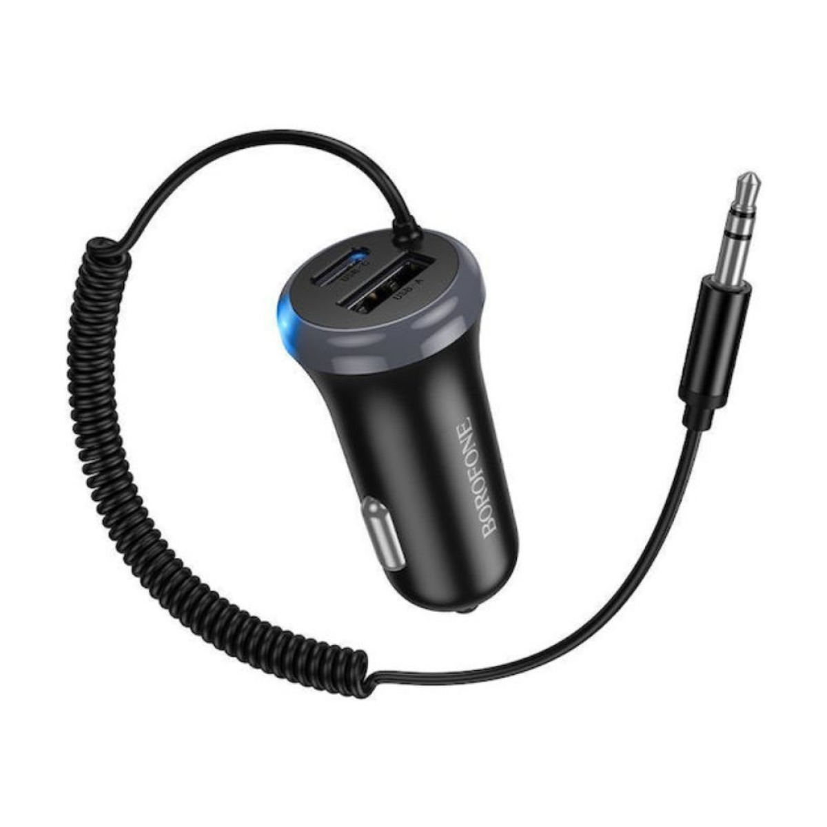 Δέκτης Bluetooth AUX Αυτοκινήτου Borofone BC64 Μαύρος