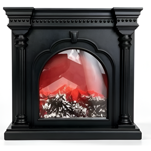 Διακοσμητικό LED Τζάκι με Εφέ Φλόγας Antique 38x9x38cm K56