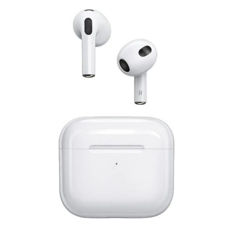 Earbud Bluetooth Handsfree Ακουστικά Air 4 με Θήκη Φόρτισης Moxom MX-TW89 Λευκά