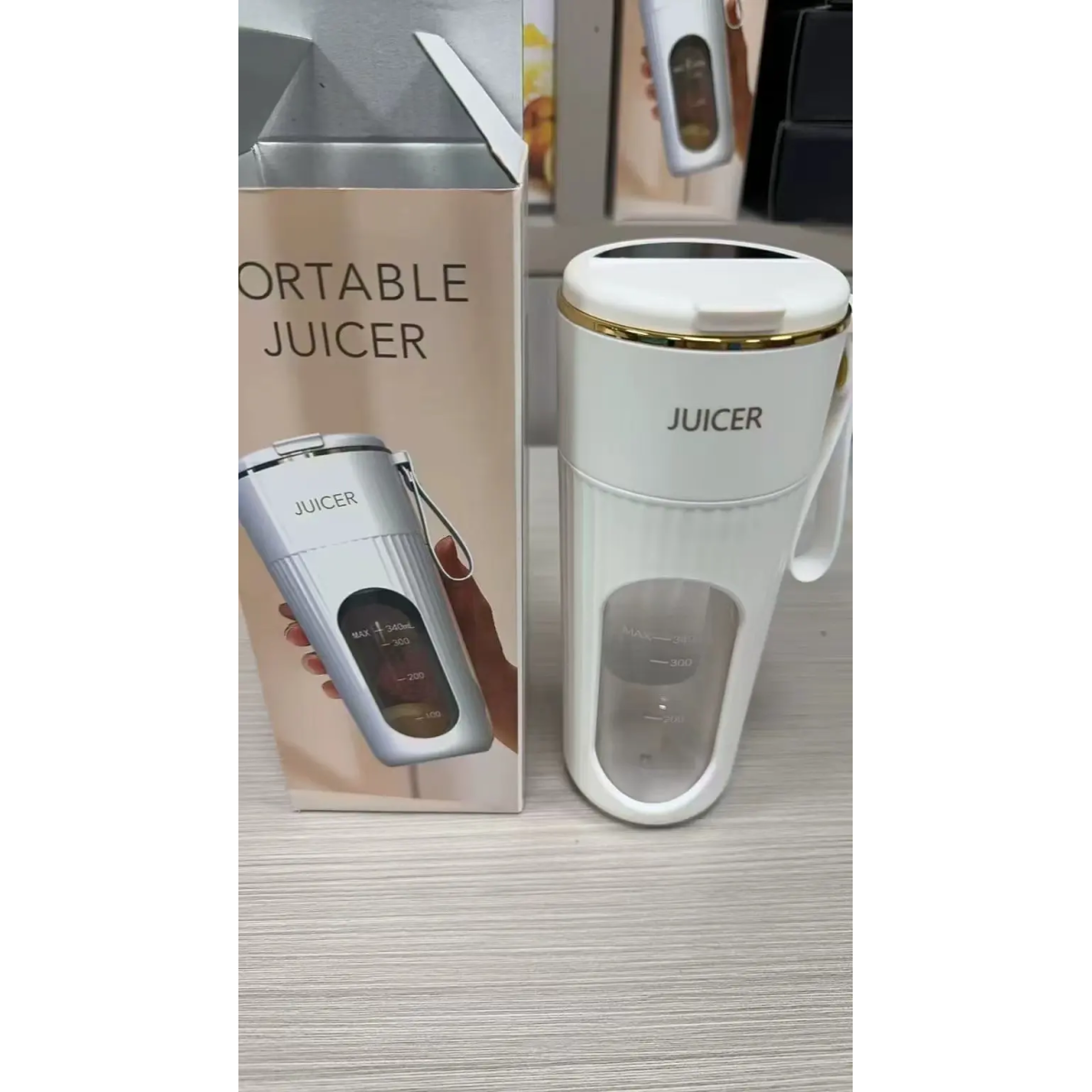 Επαναφορτιζόμενο Φορητό Μπλέντερ 340ml με LED Οθόνη, 14 Λεπίδες & USB Type-C – MDHL AJ-01 - Image 6
