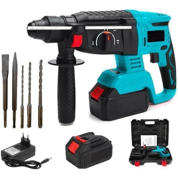 Επαναφορτιζόμενο Κρουστικό Δράπανο Brushless με 4 Λειτουργίες & 2 Μπαταρίες 48VF