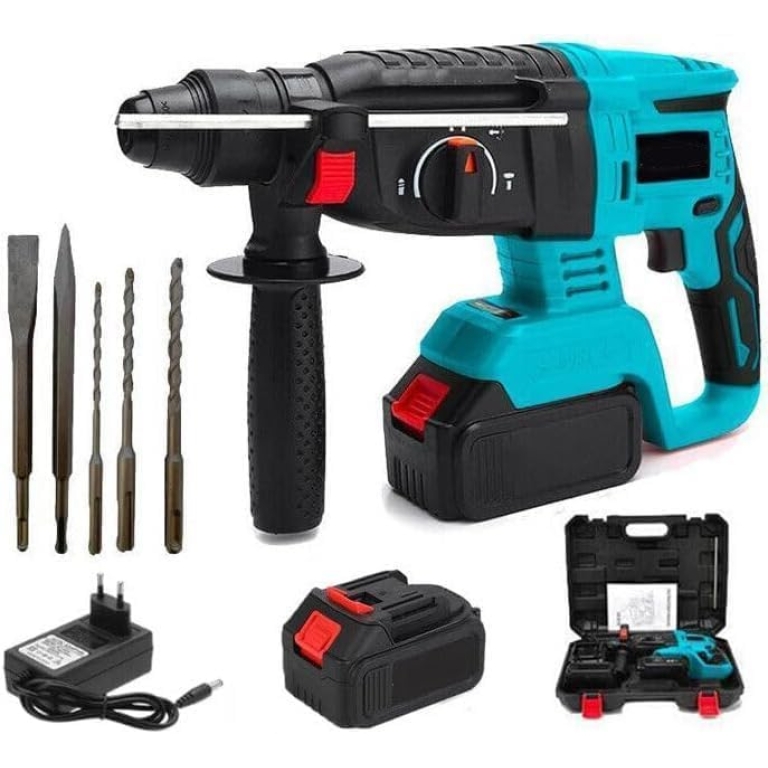 Επαναφορτιζόμενο Κρουστικό Δράπανο Brushless με 4 Λειτουργίες & 2 Μπαταρίες 48VF