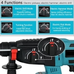 Επαναφορτιζόμενο Κρουστικό Δράπανο Brushless με 4 Λειτουργίες & 2 Μπαταρίες 48VF - Image 6