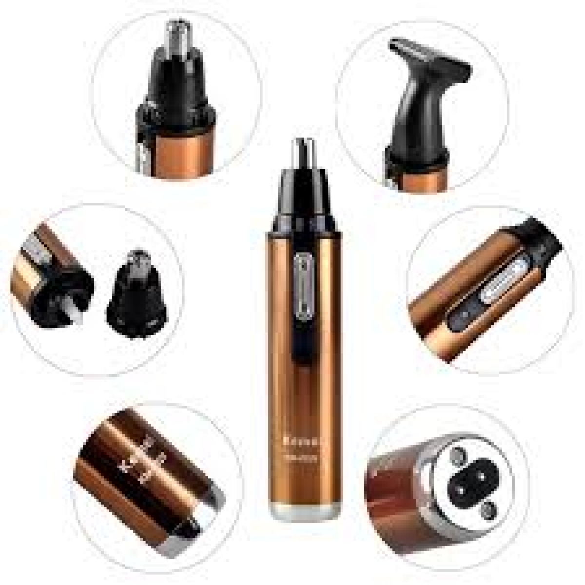 Επαναφορτιζόμενο Trimmer 2 σε 1 για Μύτη, Αυτιά & Φαβορίτες Kemei KM-6629 - Image 5