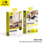 Επιτραπέζια Βάση Κινητού & Tablet με Περιστροφή 360° από Αλουμίνιο Koosda KSD-H102 - Image 4
