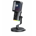 Επιτραπέζιο Πυκνωτικό Μικρόφωνο USB-C με RGB Φωτισμό & Θύρα Ακουστικών Koosda KMP-171