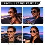 Έξυπνα Γυαλιά AI με Μετάφραση και Bluetooth Τύπου Aviator