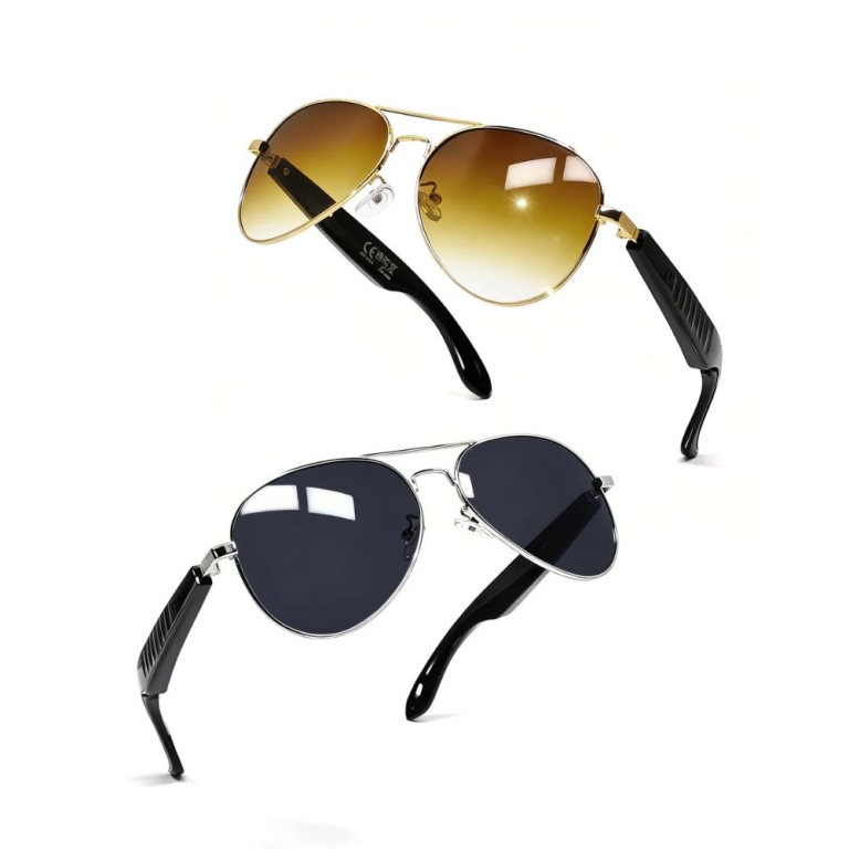 Έξυπνα Γυαλιά AI με Μετάφραση και Bluetooth Τύπου Aviator