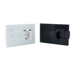 Έξυπνος Διακόπτης Αφής WiFi με Πρίζα Schuko, USB & Type-C