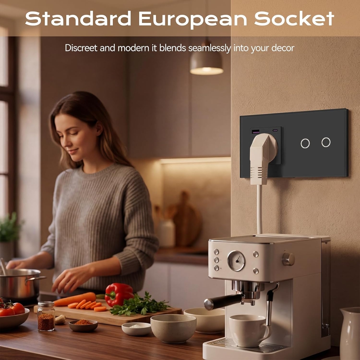 Έξυπνος Διακόπτης Αφής WiFi με Πρίζα Schuko, USB & Type-C - Image 11