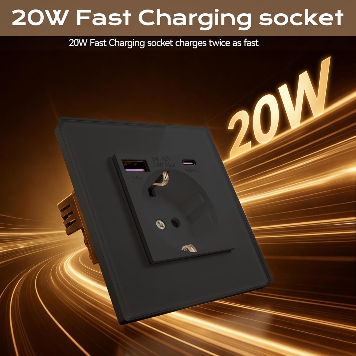 Έξυπνος Διακόπτης Αφής WiFi με Πρίζα Schuko, USB & Type-C - Image 10
