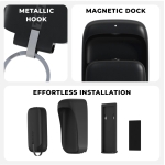 Rolling Square Powerbank TAU 1400 mAh Lightning Type C Micro USB Μαύρο TAU01R - Image 2