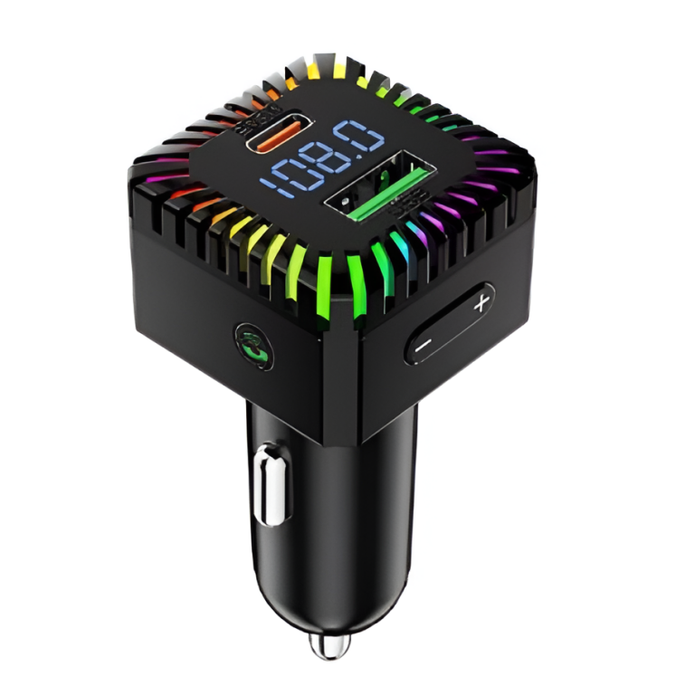 FM Transmitter Αυτοκινήτου Bluetooth MP3 με RGB Φωτισμό M39