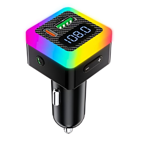 FM Transmitter Αυτοκινήτου Bluetooth MP3 με RGB Φωτισμό M42