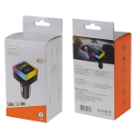 FM Transmitter Αυτοκινήτου Bluetooth MP3 με RGB Φωτισμό M42