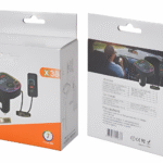 FM Transmitter Αυτοκινήτου Bluetooth MP3 με RGB Φωτισμό X38