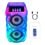 Φορητό Ηχείο Bluetooth 3″ με RGB Φωτισμό, FM Radio, USB, TF & AUX Bseng MSA-8888