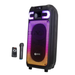 Φορητό Ηχείο Bluetooth με 2x8", RGB, FM Radio & Ασύρματο Μικρόφωνο DW-U17