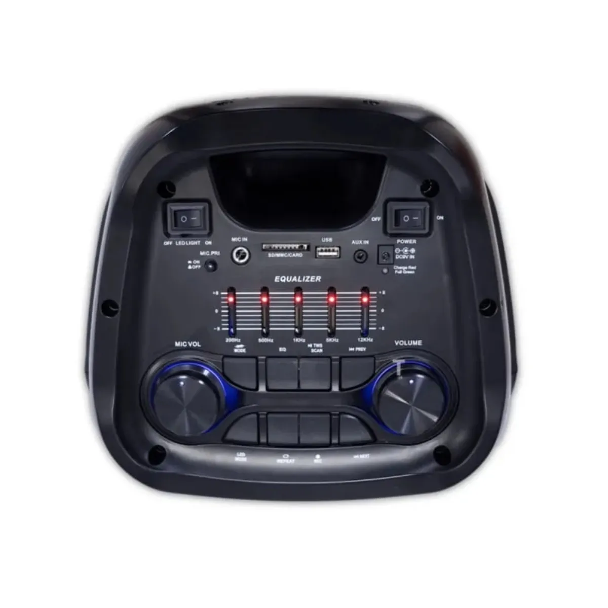 Φορητό Ηχείο Bluetooth με 2x8", RGB, FM Radio & Ασύρματο Μικρόφωνο DW-U17 - Image 2