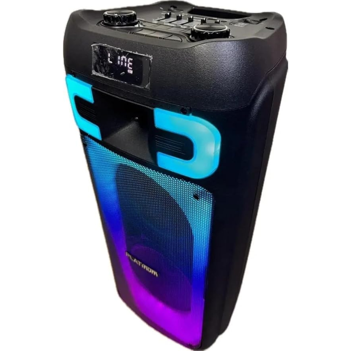 Φορητό Ηχείο Bluetooth με 2x8", RGB, FM Radio & Ασύρματο Μικρόφωνο DW-U17 - Image 3