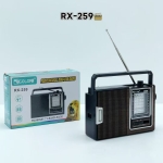 Φορητό Ρετρό Ραδιόφωνο AM/FM/SW 9 Bands με USB & TF Player RX-259 - Image 3