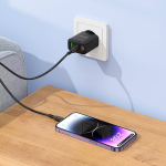 Φορτιστής 20W με USB-A & USB-C, Power Delivery, PPS, Quick Charge & Καλώδιο Type-C σε Lightning Borofone BA96A - Image 2
