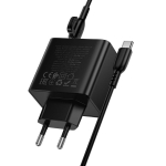 Φορτιστής 65W με USB-C & USB-A, Power Delivery, Quick Charge & Καλώδιο USB-C σε USB-C 1m Borofone BAS17A - Image 3