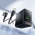 Φορτιστής 65W με USB-C & USB-A, Power Delivery, Quick Charge & Καλώδιο USB-C σε USB-C 1m Borofone BAS17A - Image 4
