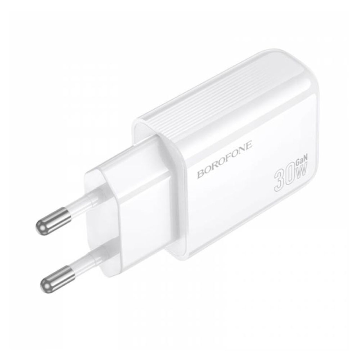 Φορτιστής Γρήγορης Φόρτισης 30W GaN με Θύρες USB-A/Type-C Λευκός BAS93A Borofone