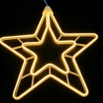 Φωτιζόμενο Χριστουγεννιάτικο Αστέρι LED Neon 60cm IP65 Θερμό Λευκό - 00753
