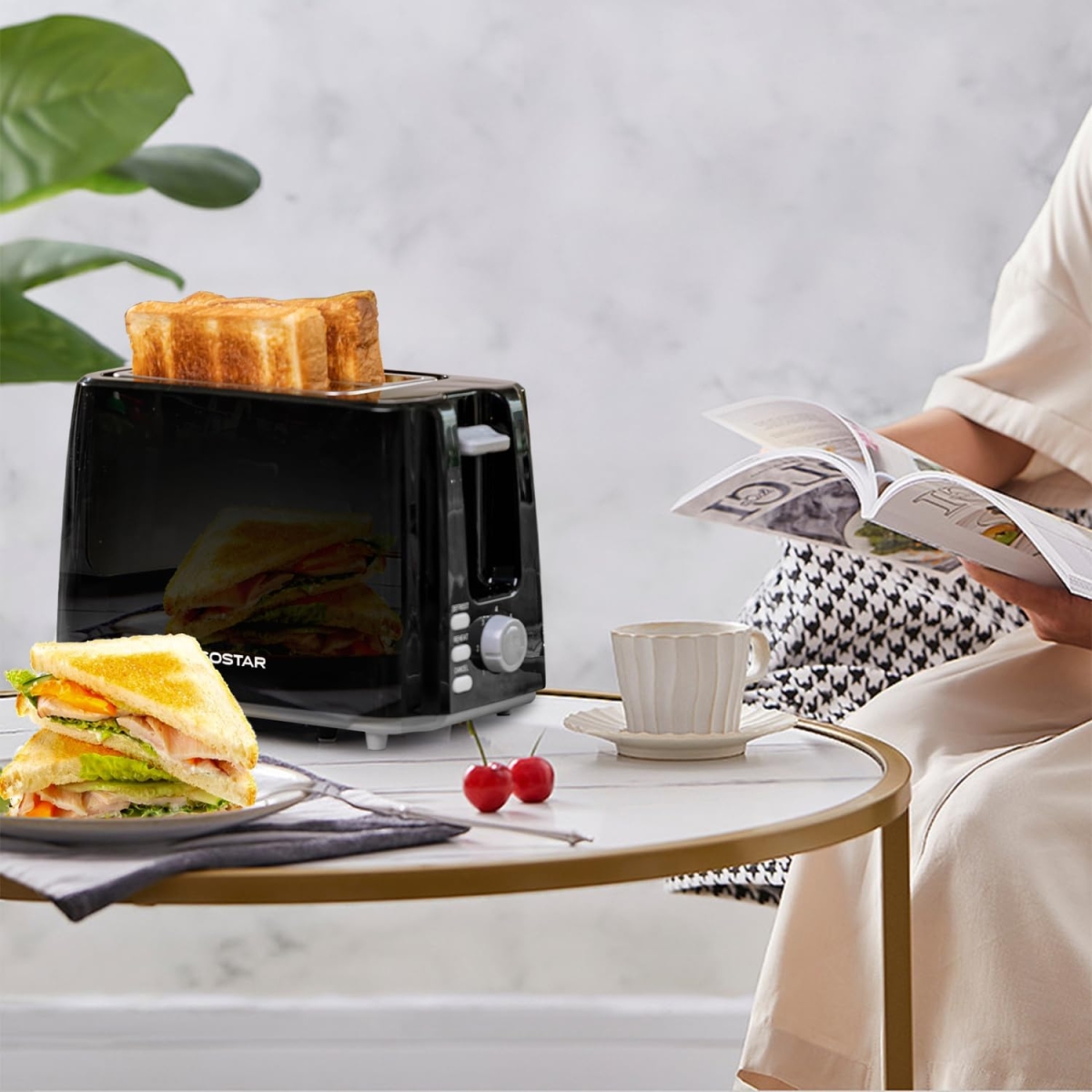 Φρυγανιέρα 750W 2 Θέσεων με 7 Επίπεδα Ψησίματος Aigostar Warrior - Image 8