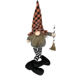 Gnome Πάνινο με Σκούπα 42cm Carnavalista 232650