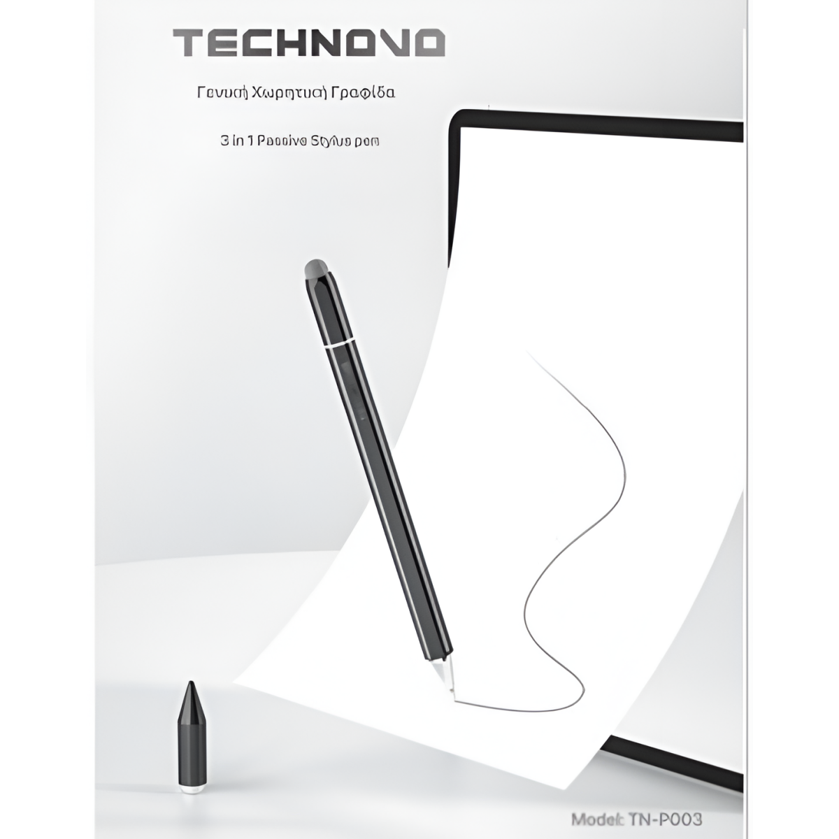 Γραφίδα Αφής 3 σε 1 για Κινητό, Tablet & Οθόνες Αφής Technovo TN-P003 - Image 6